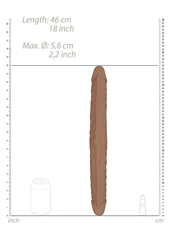 Realrock Double Ender Realistic Dong 18 Inches - Double Ender