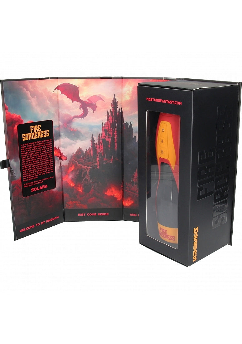 Shots Masturs Solara Fire Sorceress Automatic Masturbator - - Masturbators and Strokers