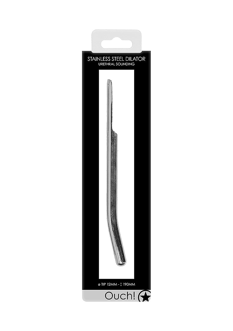 Shots Urethral Sounding Stainless Steel Dilator Black - - Urethral Sounds