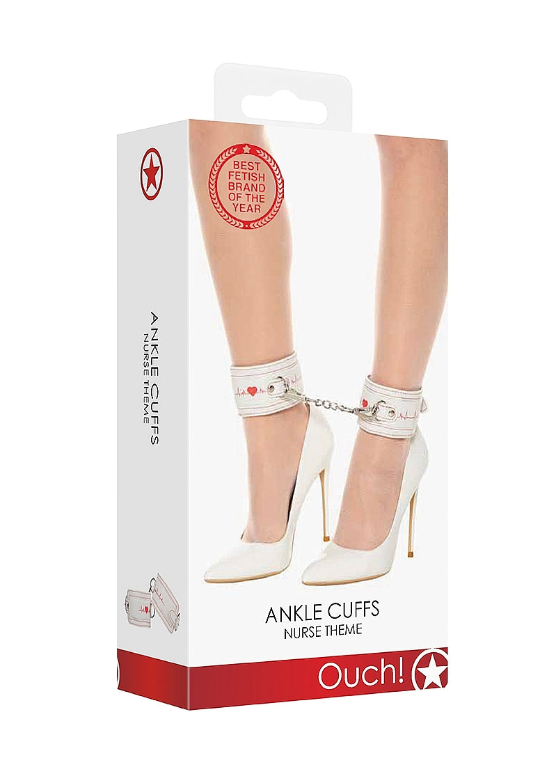 Shots Toys Nurse Theme Fetish Play Ankle Cuffs - - Cuffs And Restraints