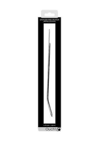 Shots Urethral Sounding Stainless Steel Dilator Black - Urethral Sounds