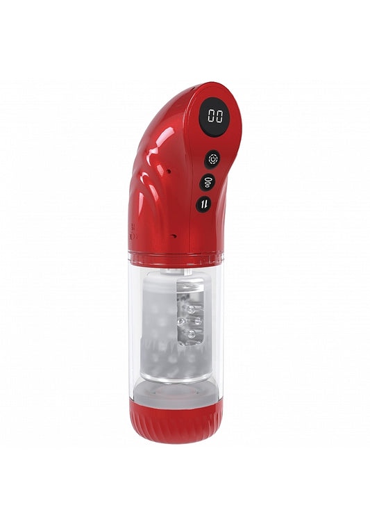 Shots PUMPED StrokeMate Rotating & Thrusting Masturbator - Masturbators and Strokers