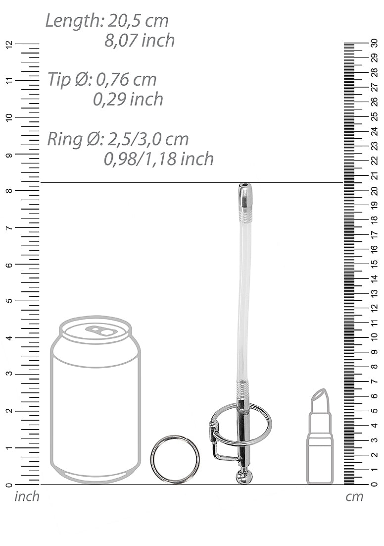 Shots Urethral Sounding Stainless Steel Dilator Stick - - Urethral Sounds
