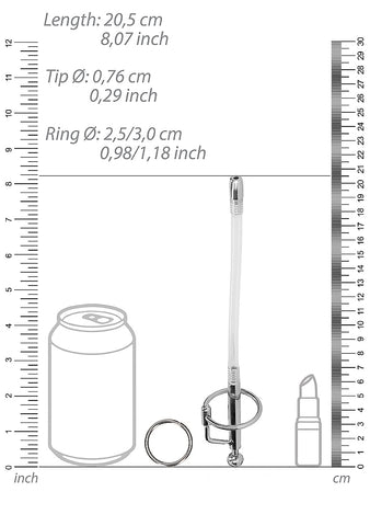 Shots Urethral Sounding Stainless Steel Dilator Stick - Urethral Sounds