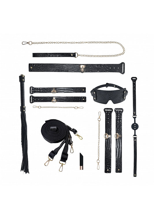 Shots Ouch! Rome Collection Fetish Play Kit With Bag - Bondage Kits
