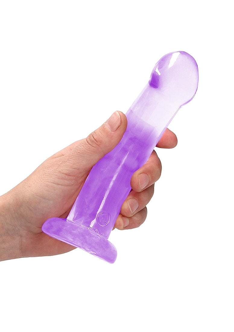 Realrock Crystal Clear Suction Cup Non Realistic Dildo 13cm - - Non-Realistic Dildos