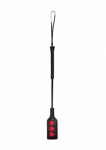 Shots Toys Heart Shaped Bondage Crop Large - Whips And Crops