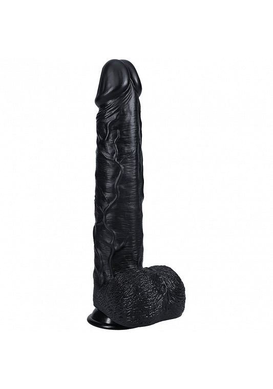 Realrock Extra Large Straight D/ildo with Balls 35.5cm - Realistic Dildos