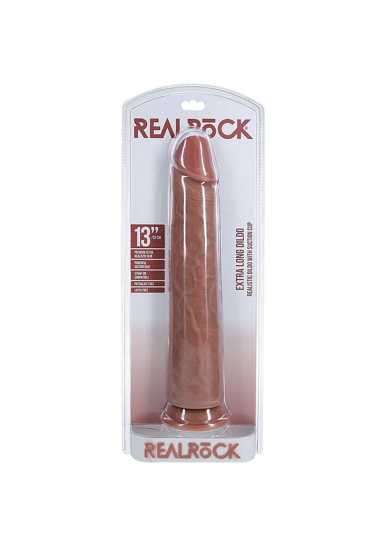 Realrock Extra Large No Balls Realistic Cock 33cm - - Realistic Dildos
