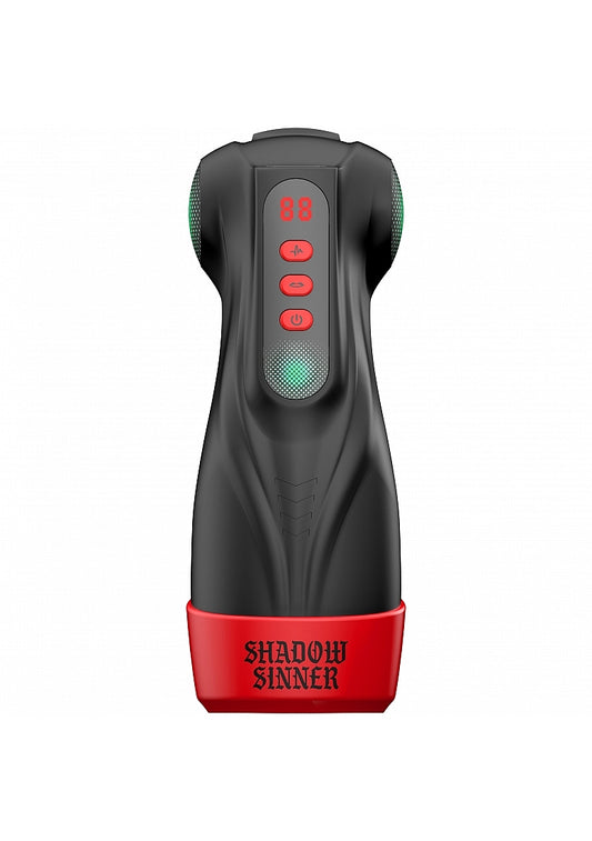 Shots Masturs Raven Shadow Sinner Vibrating Mens Masturbator - Masturbators and Strokers