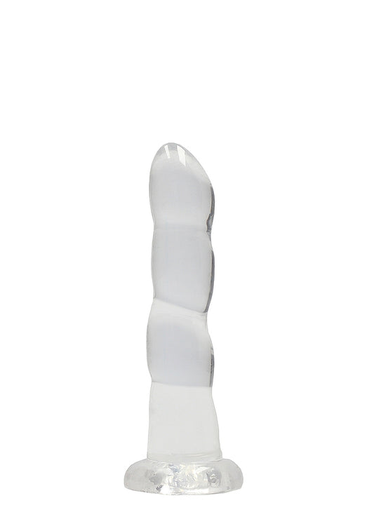 Realrock Crystal Clear Non Realistic Suction Cup Dildo 13cm - Non-Realistic Dildos