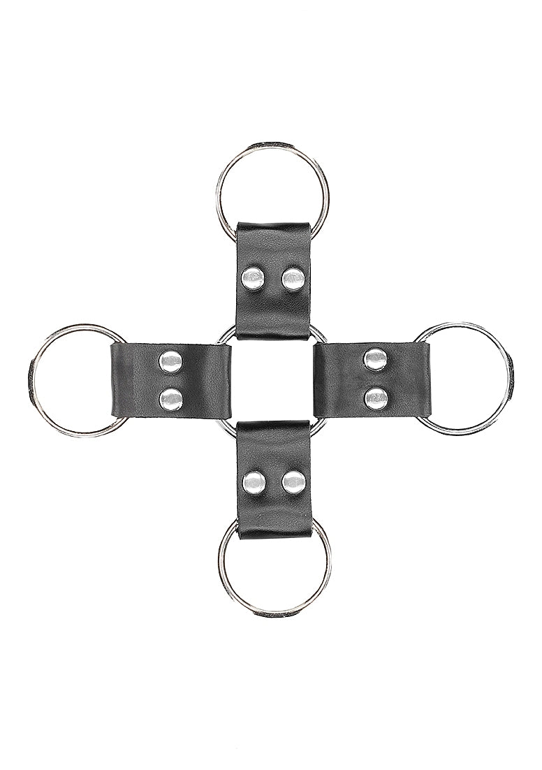 Shots Bonded Leather Hogtie With Hand and Ankle Cuffs - Cuffs And Restraints