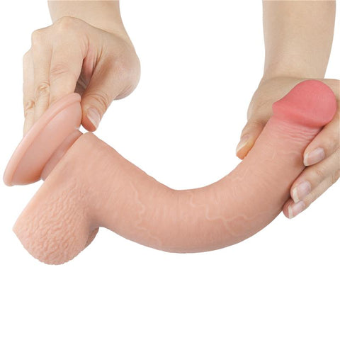 9 Inch Sliding Skin Realistic TPE Dong by Lovetoy