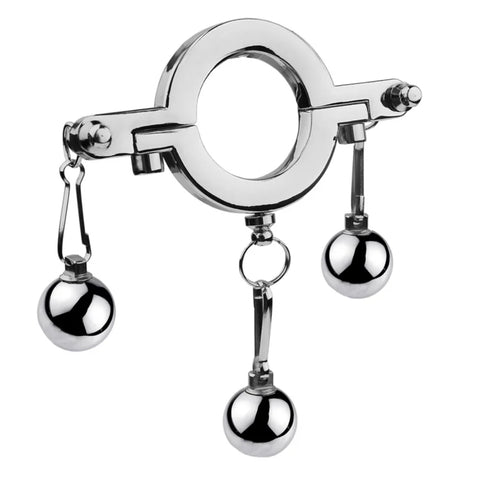 Stainless Steel Hanger Pendant Ball Stretchers - Steel Sex Toys