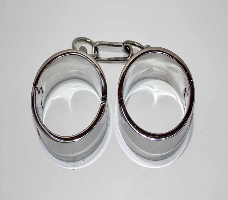 Steel Lust Cuffs with Chain - Cuffs And Restraints