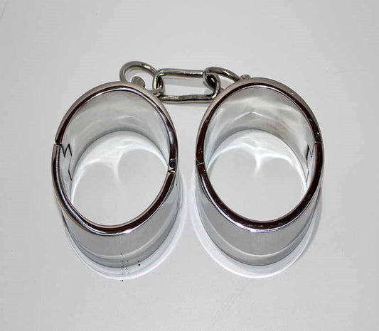 Steel Lust Cuffs with Chain - Cuffs And Restraints