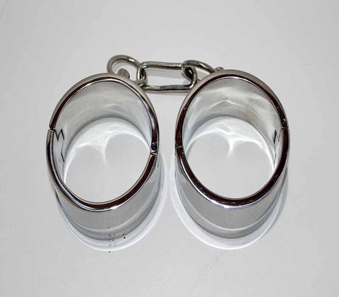 Steel Lust Cuffs with Chain - Cuffs And Restraints