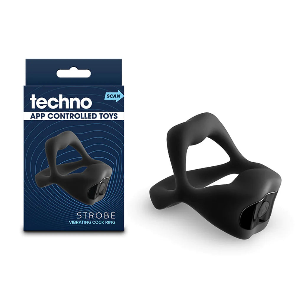 Techno Strobe App Control Mens Cock Ring - - Cock Rings