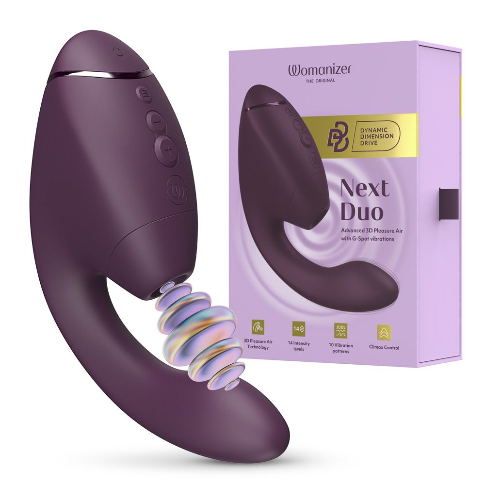 Womanizer Next Duo Clitoral and G-Spot Stimulator - - Clit Ticklers and Pulsators