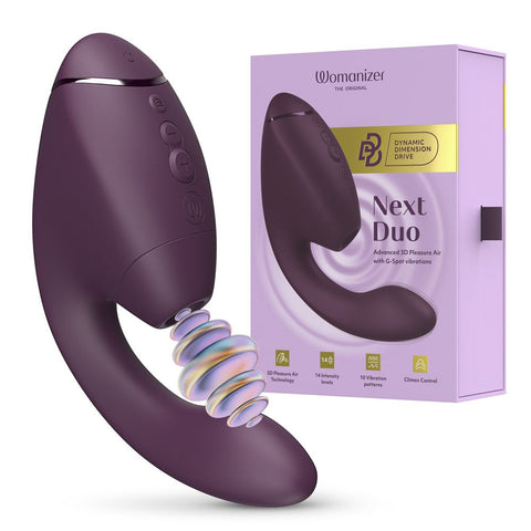 Womanizer Next Duo Clitoral and G-Spot Stimulator - Clit Ticklers and Pulsators