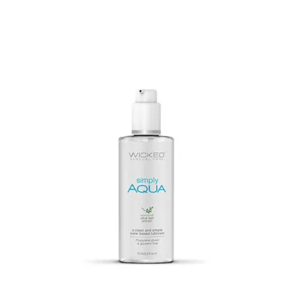 Wicked Simply Aqua Water Based Lubricant - - Water Based Lubes