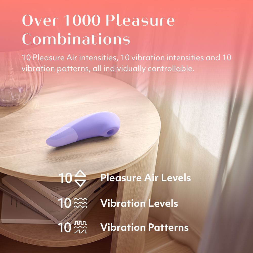 Womanizer Enhance Pleasure Air Clitoral Vibrator - - Clit Ticklers and Pulsators