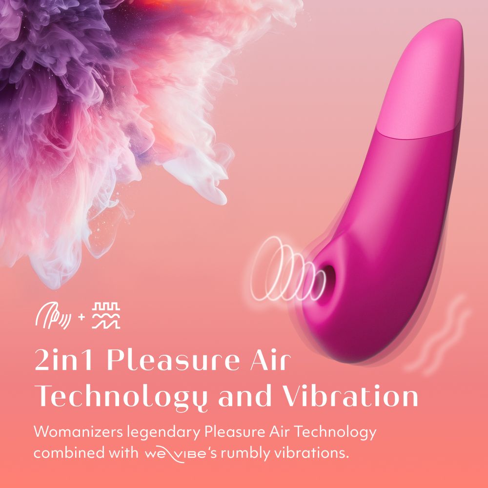 Womanizer Enhance Pleasure Air Clitoral Vibrator - - Clit Ticklers and Pulsators