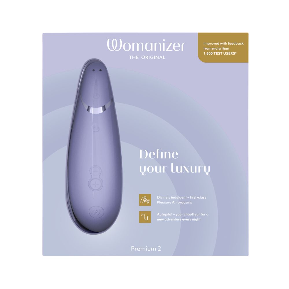 Womanizer Premium 2 Air Pulse Clitoral Stimulator - - Clit Ticklers and Pulsators