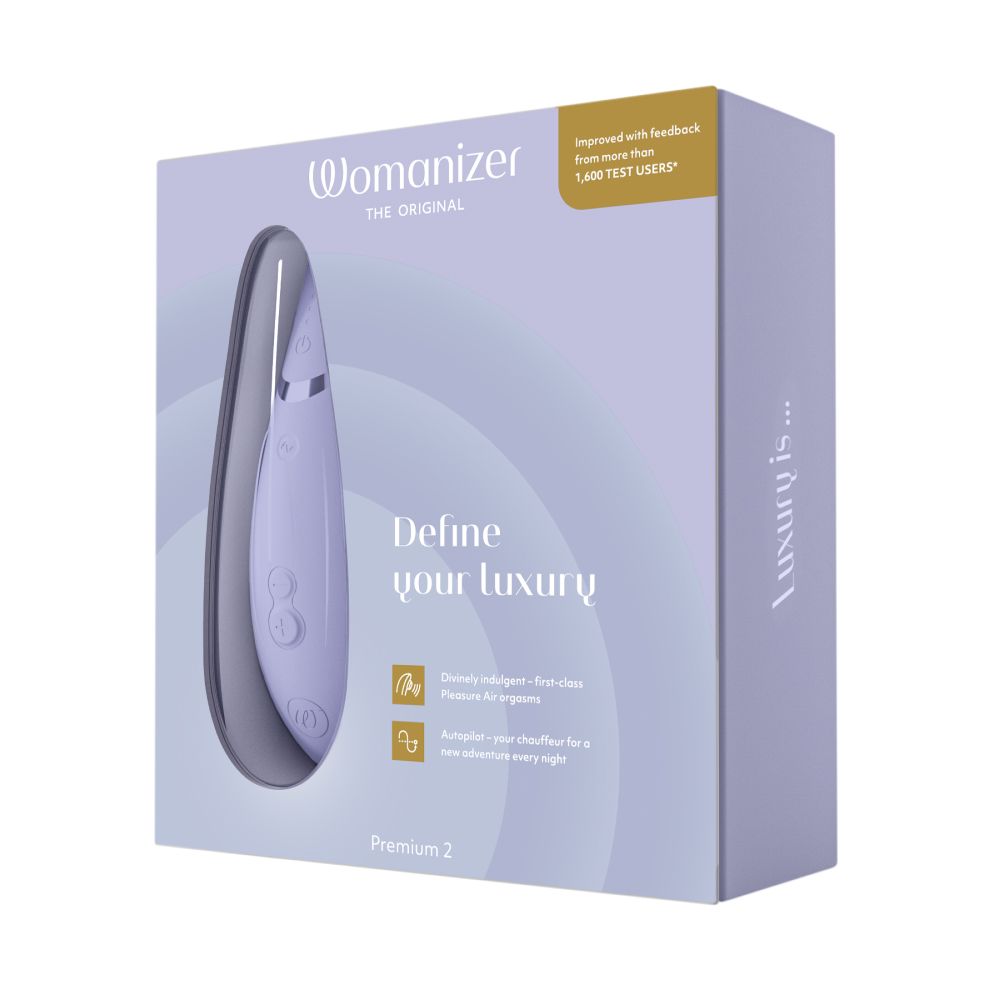 Womanizer Premium 2 Air Pulse Clitoral Stimulator - - Clit Ticklers and Pulsators