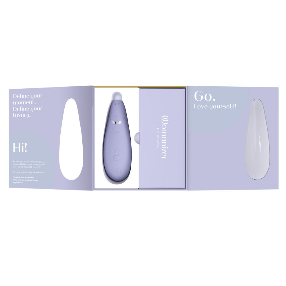 Womanizer Premium 2 Air Pulse Clitoral Stimulator - - Clit Ticklers and Pulsators