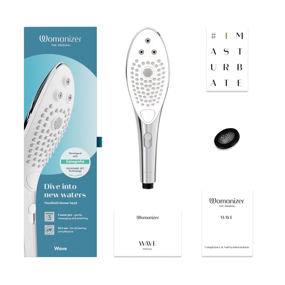 Womanizer Wave Waterproof Clitoral Stimulator - - Clit Ticklers and Pulsators