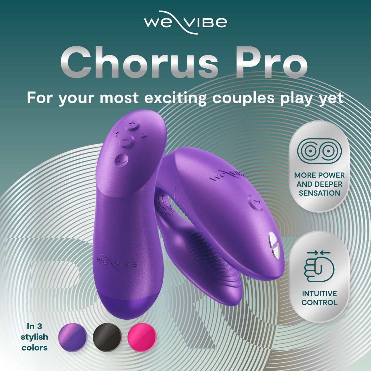 Chorus Pro Multi Functions Couples Vibrators - - Sex Toys For Couples
