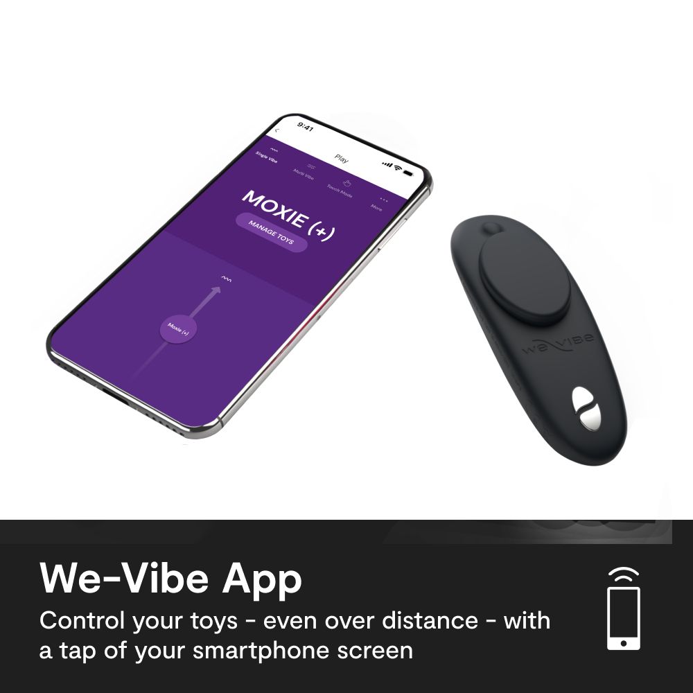 We-Vibe Moxie + Wearable Hands Free Clitoral Stimulators - - Clit Ticklers and Pulsators