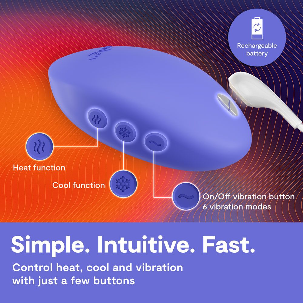 We-Vibe Temp Multi Functions Lay On Vibrator - - Clit Ticklers and Pulsators